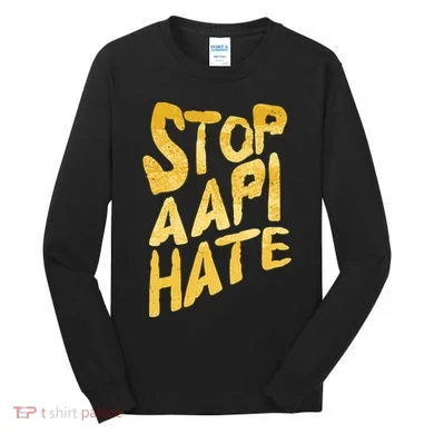 Stop AAPI Hate Painted Tall Long Sleeve Shirt