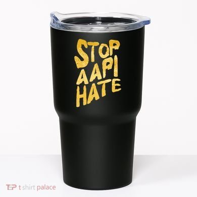 Stop AAPI Hate Painted Tumbler