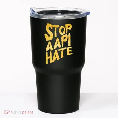 Stop AAPI Hate Painted Tumbler
