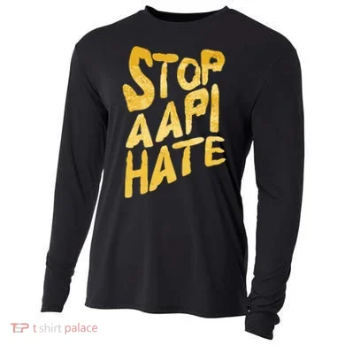 Stop AAPI Hate Painted Cooling Performance Long Sleeve Crew