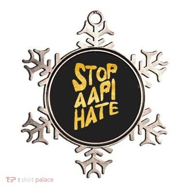 Stop AAPI Hate Painted Ornament