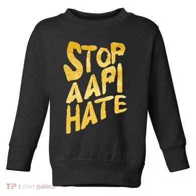 Stop AAPI Hate Painted Toddler Sweatshirt