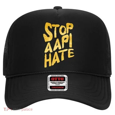 Stop AAPI Hate Painted Hat