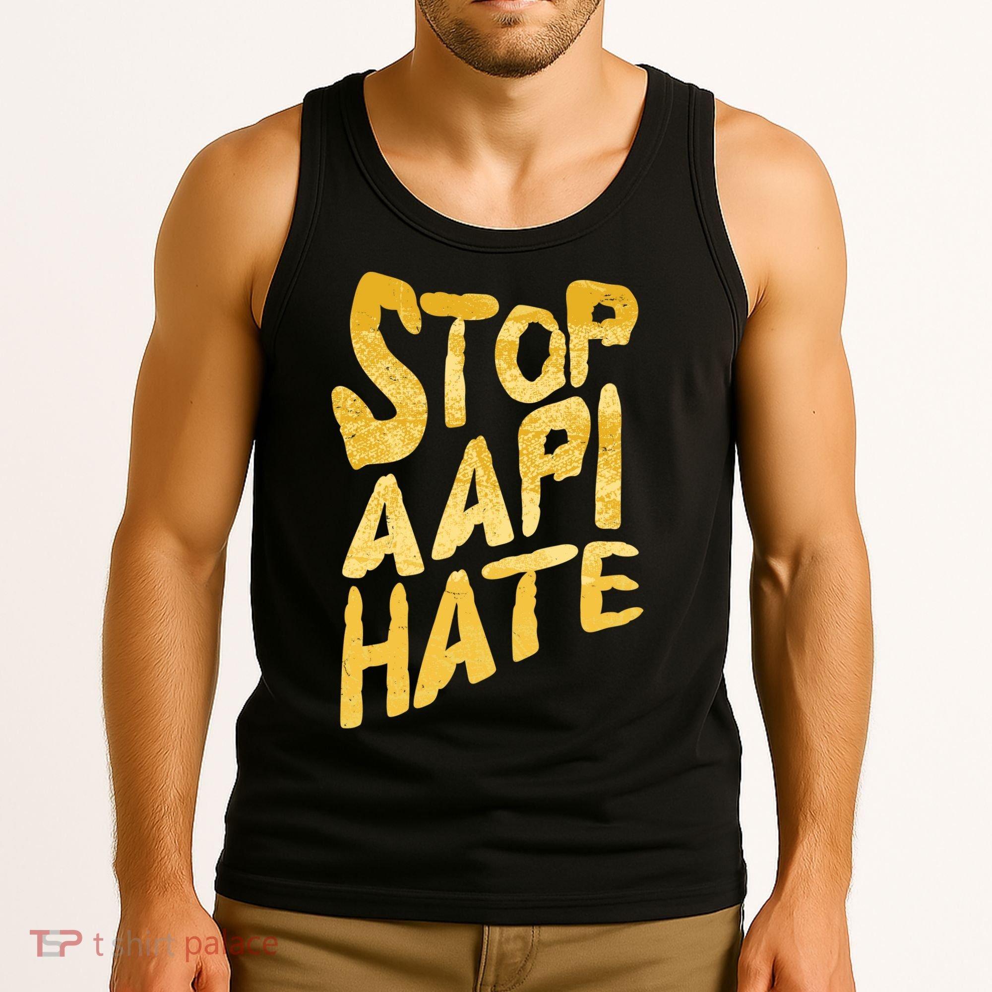 Stop AAPI Hate Painted Tank Top