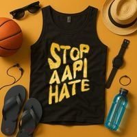Stop AAPI Hate Painted Tank Top thumb 4