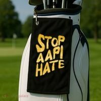 Stop AAPI Hate Painted Golf Towel thumb 2