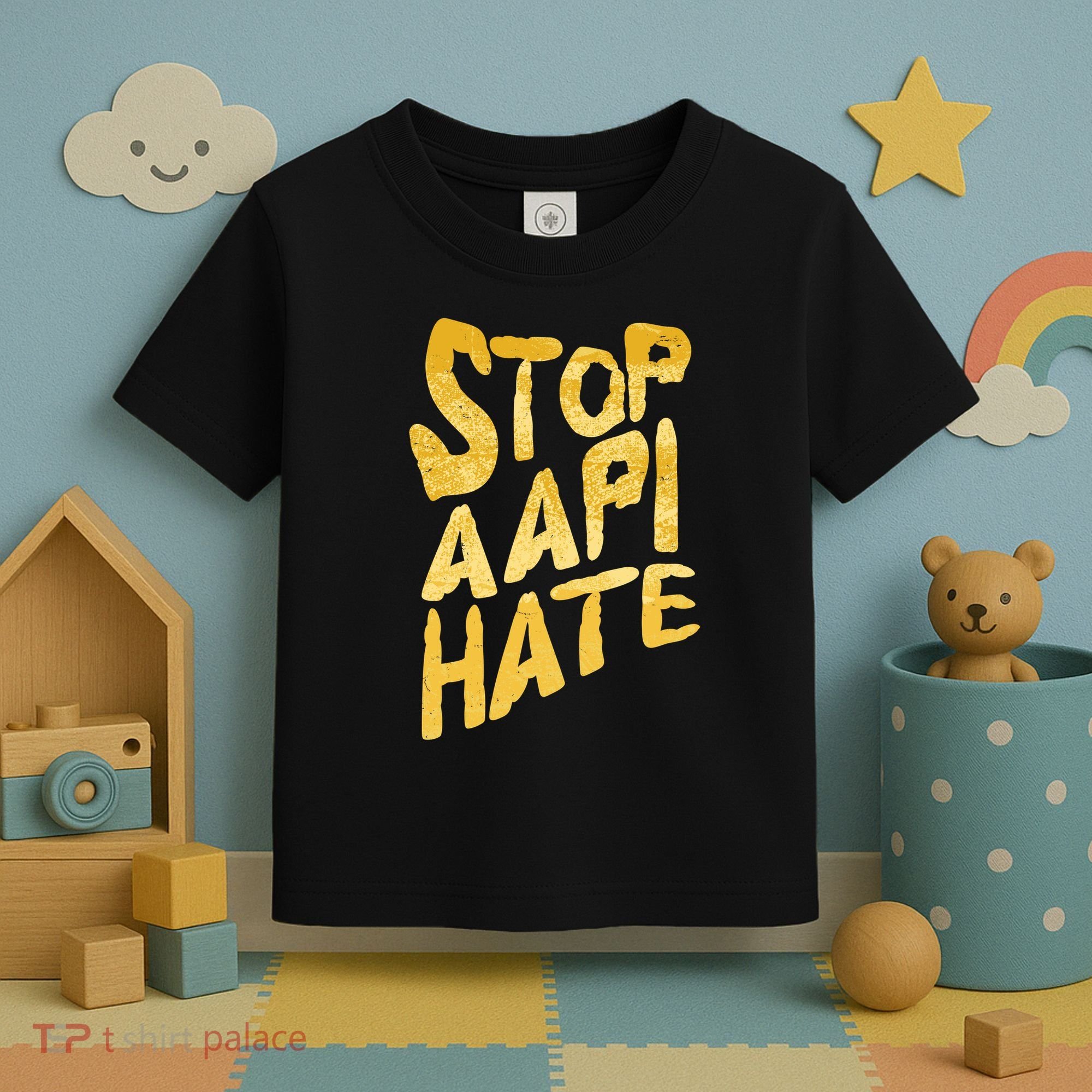 Stop AAPI Hate Painted Toddler T-Shirt