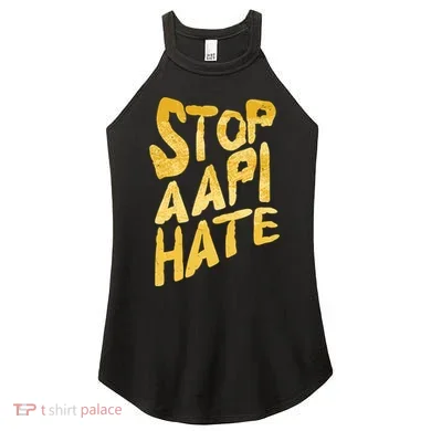 Stop AAPI Hate Painted Women's Perfect Tri Rocker Tank