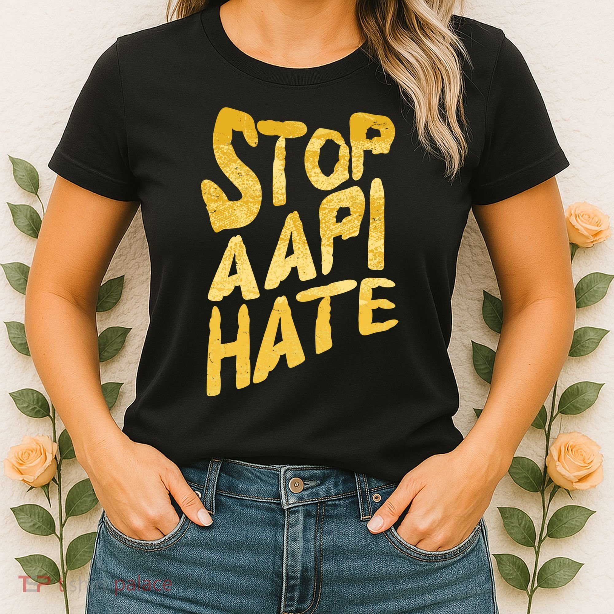 Stop AAPI Hate Painted Women's T-Shirt