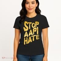 Stop AAPI Hate Painted Women's T-Shirt thumb 4