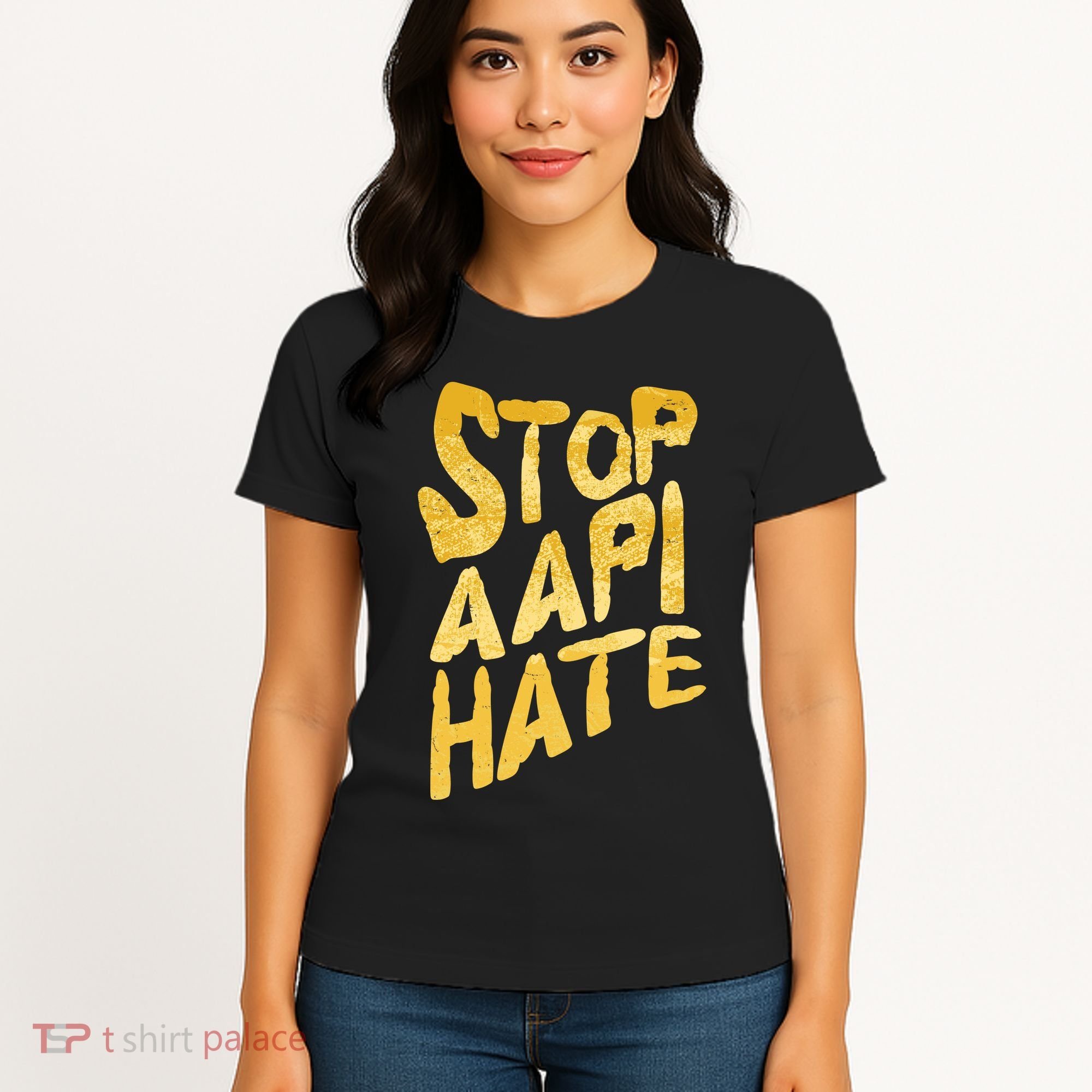 Stop AAPI Hate Painted Women's T-Shirt