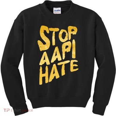 Stop AAPI Hate Painted Kids Sweatshirt