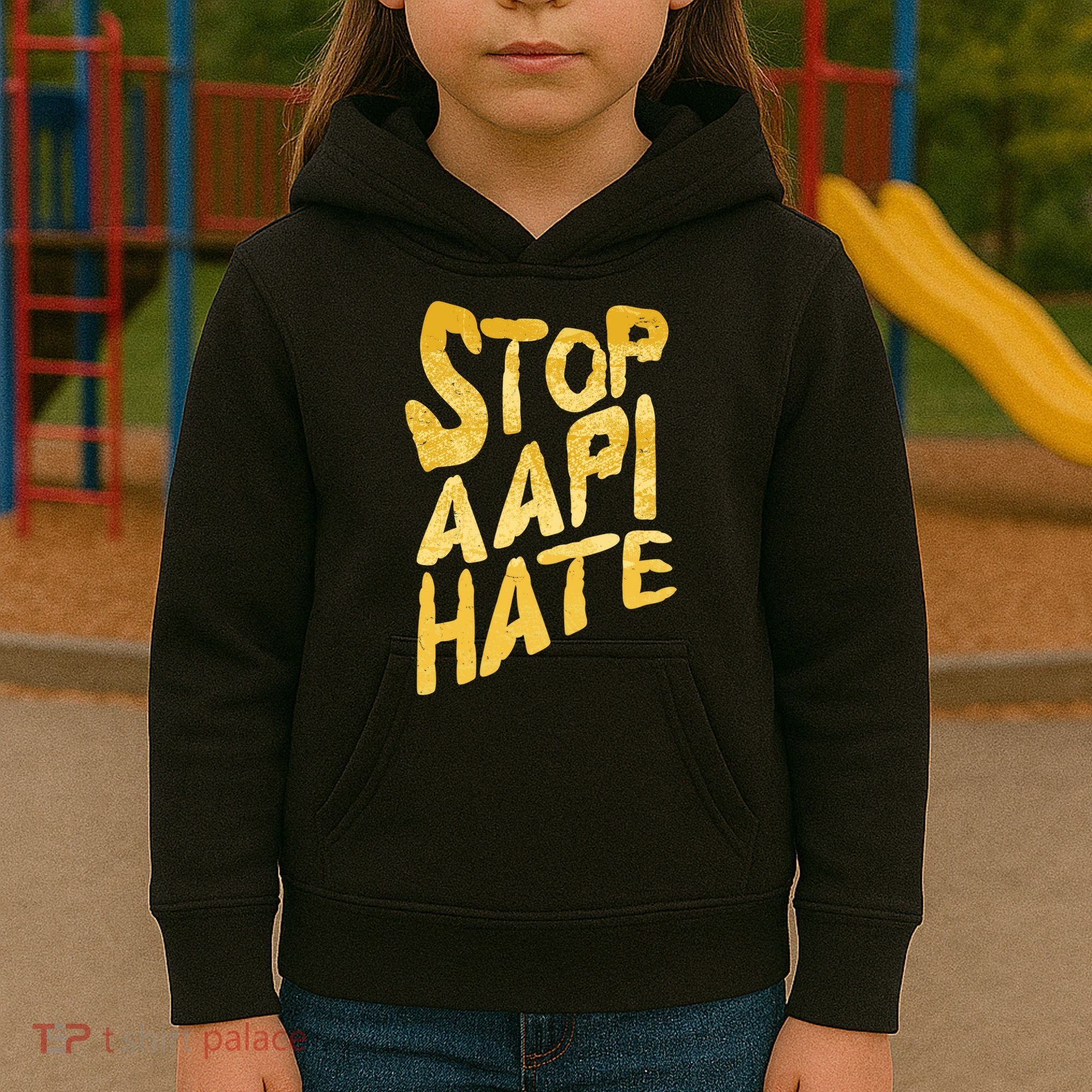 Stop AAPI Hate Painted Kids Hoodie
