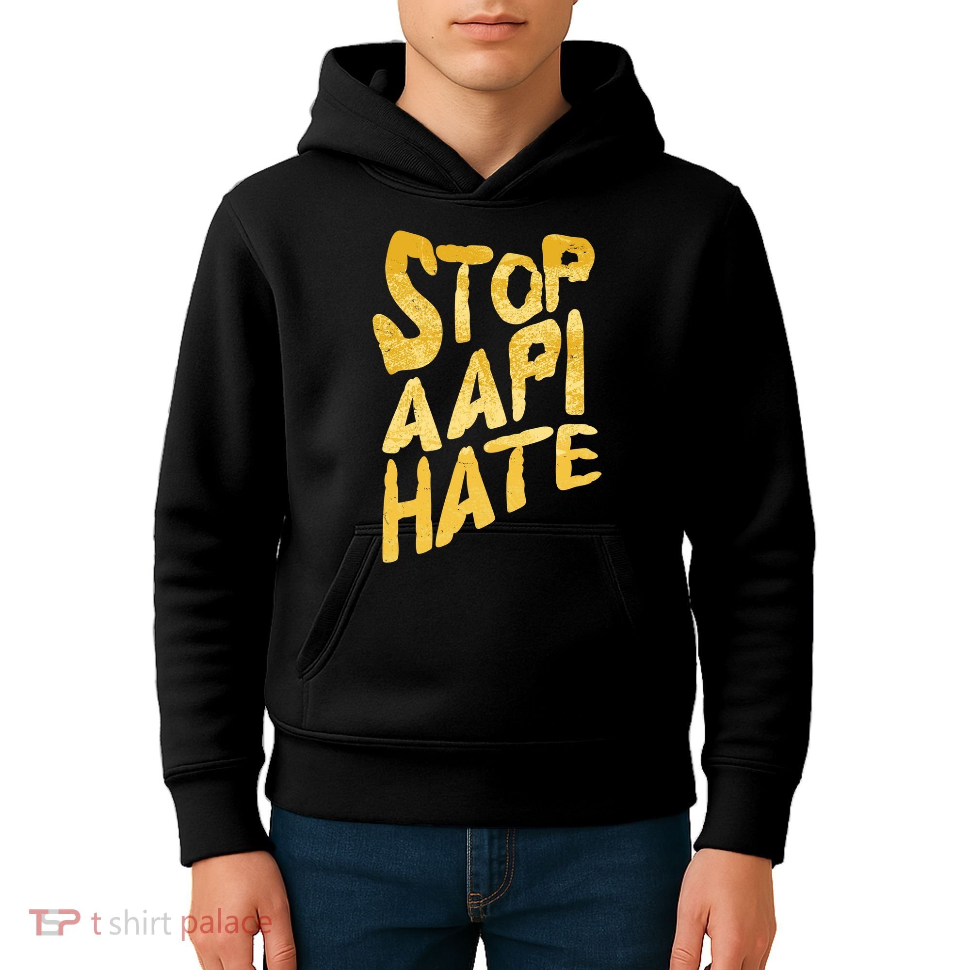 Stop AAPI Hate Painted Kids Hoodie