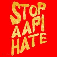 Stop AAPI Hate Painted Santa Hat thumb 1