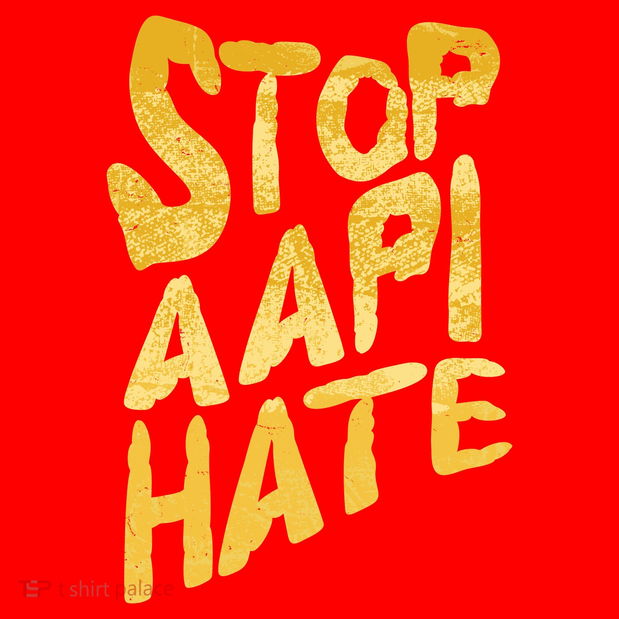 Stop AAPI Hate Painted Santa Hat