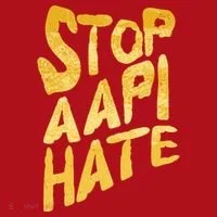 Stop AAPI Hate Painted Christmas Stocking thumb 1