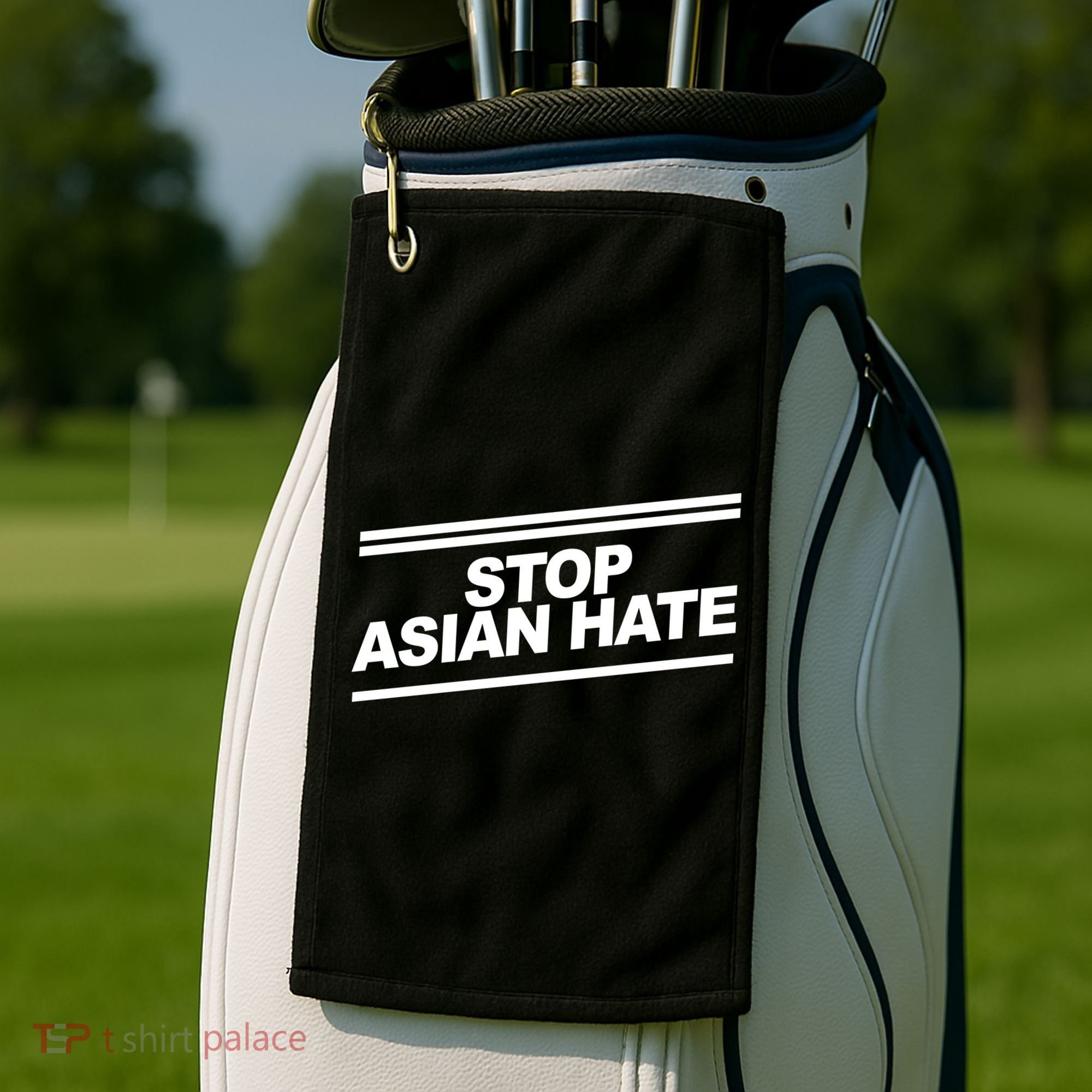 Stop Asian Hate Movement Golf Towel