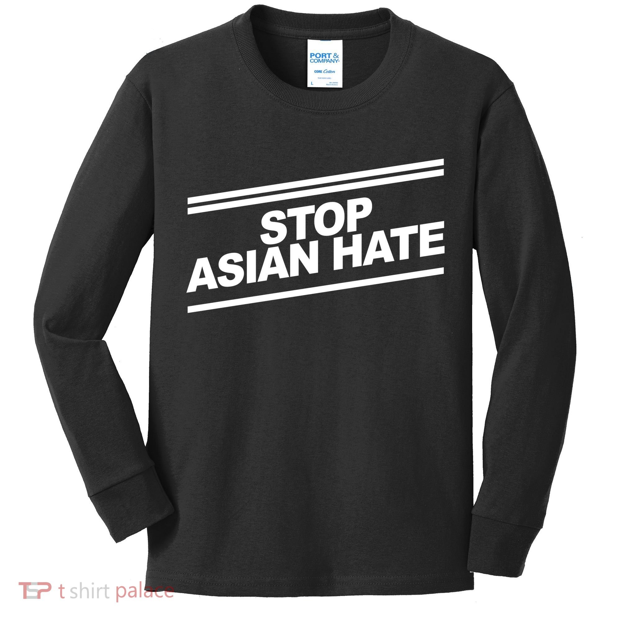 Stop Asian Hate Movement Kids Long Sleeve Shirt
