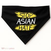 Stop Asian Hate Protest Support USA-Made Doggie Bandana thumb 0