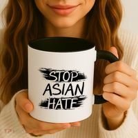 Stop Asian Hate Protest Support Coffee Mug thumb 3