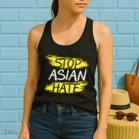 Stop Asian Hate Protest Support Women's Tank Top thumb 2