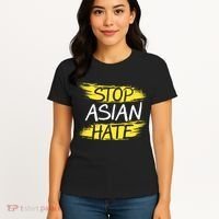 Stop Asian Hate Protest Support Women's T-Shirt thumb 4