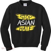 Stop Asian Hate Protest Support Kids Sweatshirt thumb 0