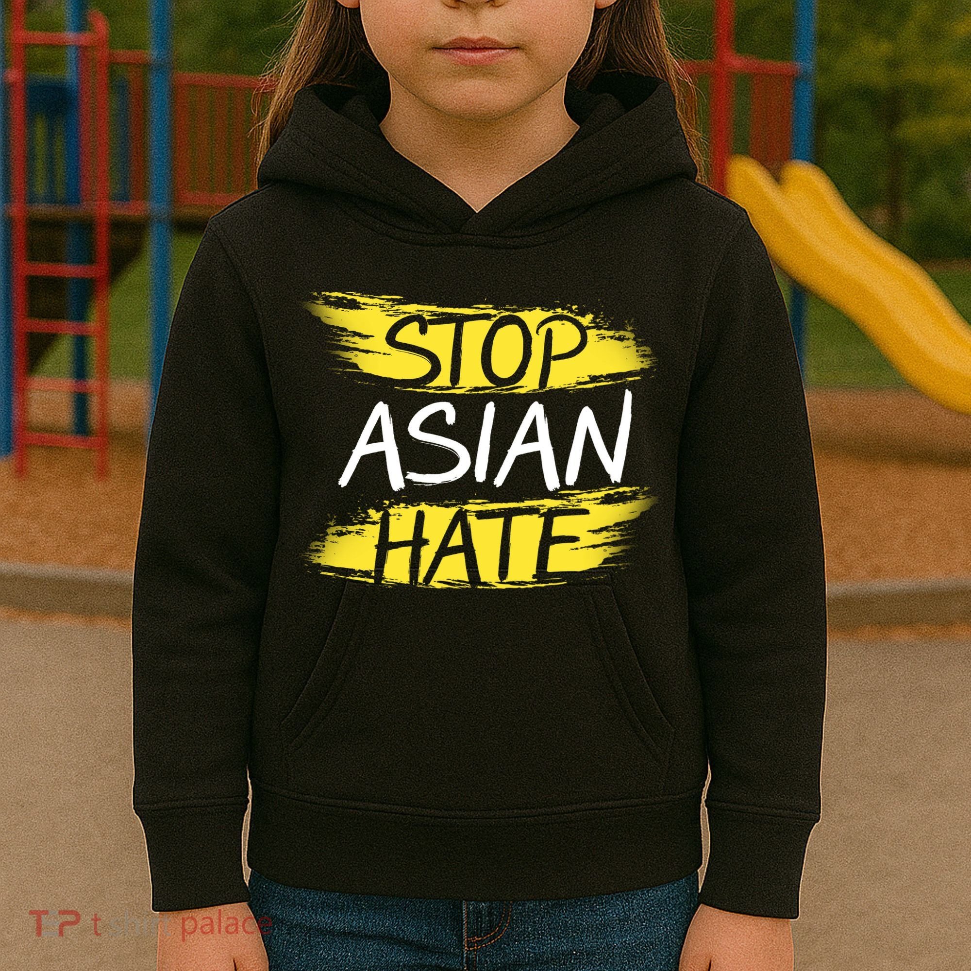 Stop Asian Hate Protest Support Kids Hoodie