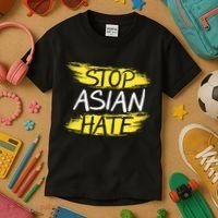 Stop Asian Hate Protest Support Kids T-Shirt thumb 3