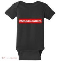 Stop Asian Hate Racism AAPI Baby Bodysuit thumb 0