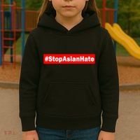 Stop Asian Hate Racism AAPI Kids Hoodie thumb 3