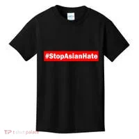 Stop Asian Hate Racism AAPI Kids T-Shirt thumb 0