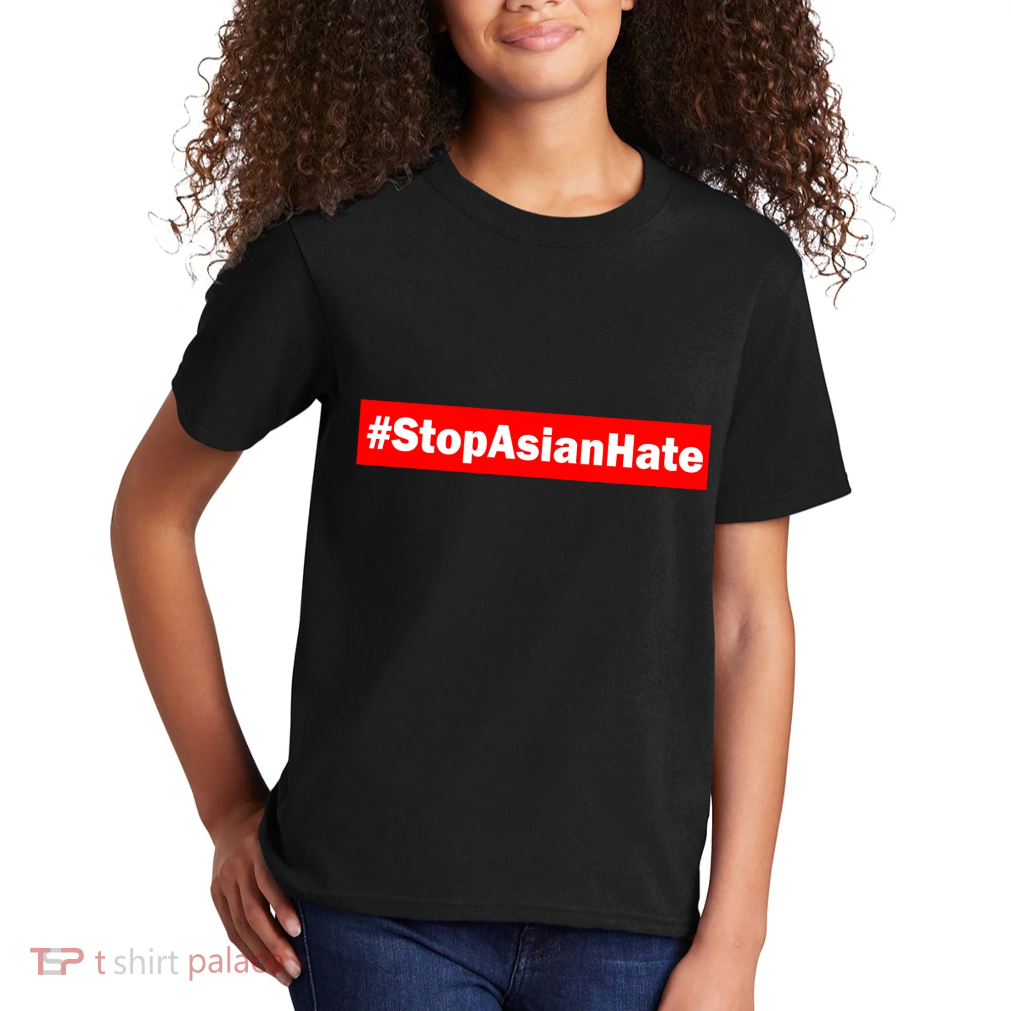 Stop Asian Hate Racism AAPI Kids T-Shirt