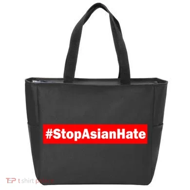 Stop Asian Hate Racism AAPI Tote Bag