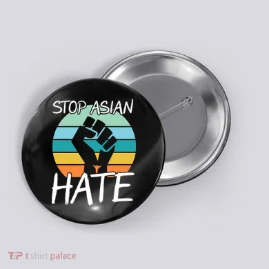Stop Asian Hate Stand Strong Button