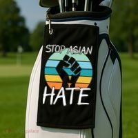 Stop Asian Hate Stand Strong Golf Towel thumb 2