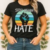 Stop Asian Hate Stand Strong Women's T-Shirt thumb 2