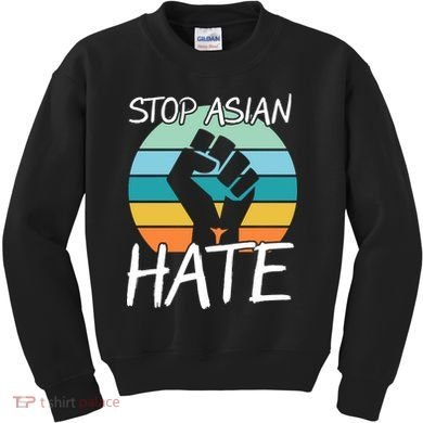 Stop Asian Hate Stand Strong Kids Sweatshirt