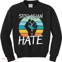 Stop Asian Hate Stand Strong Kids Sweatshirt thumb 0