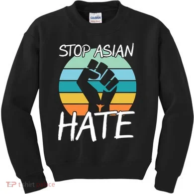 Stop Asian Hate Stand Strong Kids Sweatshirt