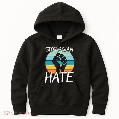 Stop Asian Hate Stand Strong Kids Hoodie