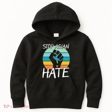 Stop Asian Hate Stand Strong Kids Hoodie