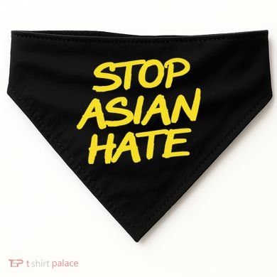 Stop Asian Hate Support USA-Made Doggie Bandana