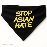 Stop Asian Hate Support USA-Made Doggie Bandana thumb 0