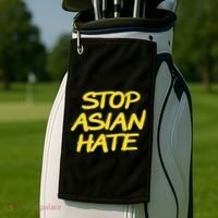 Stop Asian Hate Support Golf Towel thumb 2