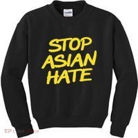 Stop Asian Hate Support Kids Sweatshirt thumb 0