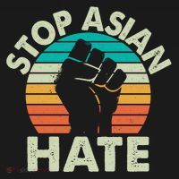 Stop Asian Hate Vintage Protest Fist T-Shirt thumb 7