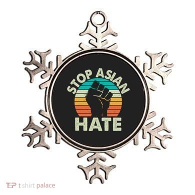 Stop Asian Hate Vintage Protest Fist Ornament