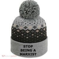 Stop Being A Marxist The Baniff Cuffed Pom Beanie thumb 0